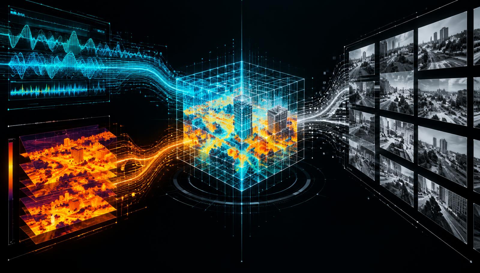 RF, thermal and video data streams fusing into one picture